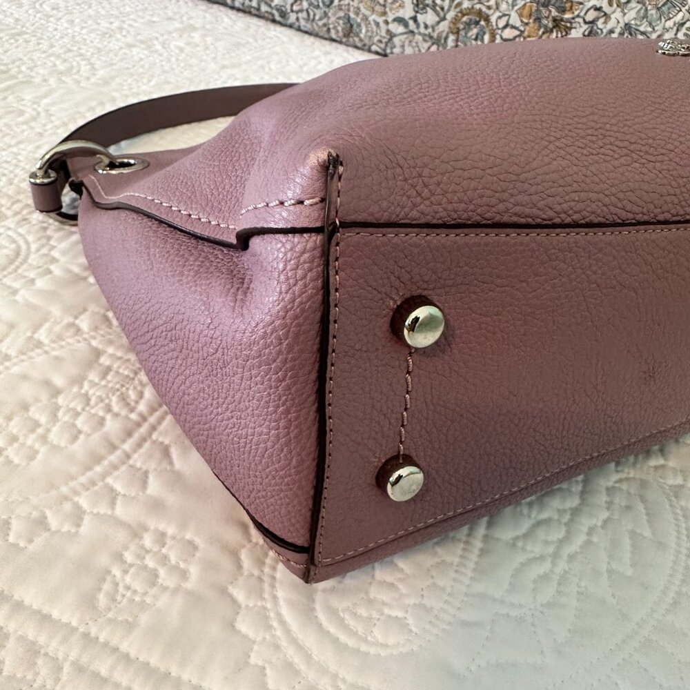 Coach Clarkson Hobo Lavender Pebbled Leather Bag - Picture 14 of 16